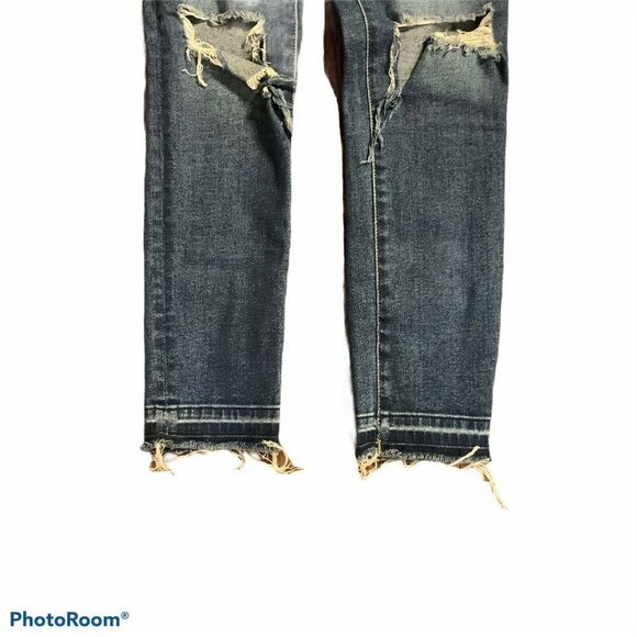 DL1961 Margaux Ankle Skinny Busted Knee Jeans, Size 4/27 - Picture 8 of 10